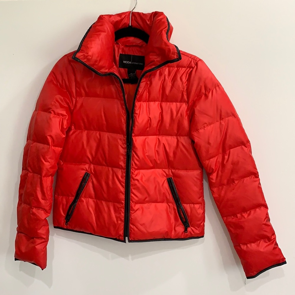 Moda Inernational Red Puffer Jacket